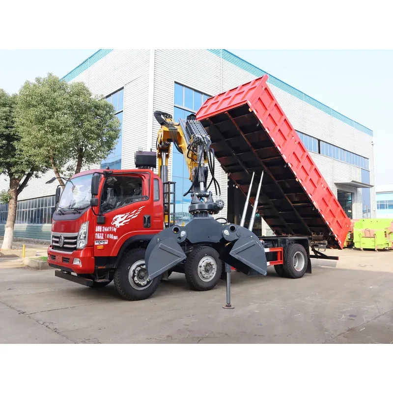 Truck-Mounted Grab on SINOTRUK Wangpai 6x2 — 6.3 t, 3+2 Clamshell Grab — photo 7
