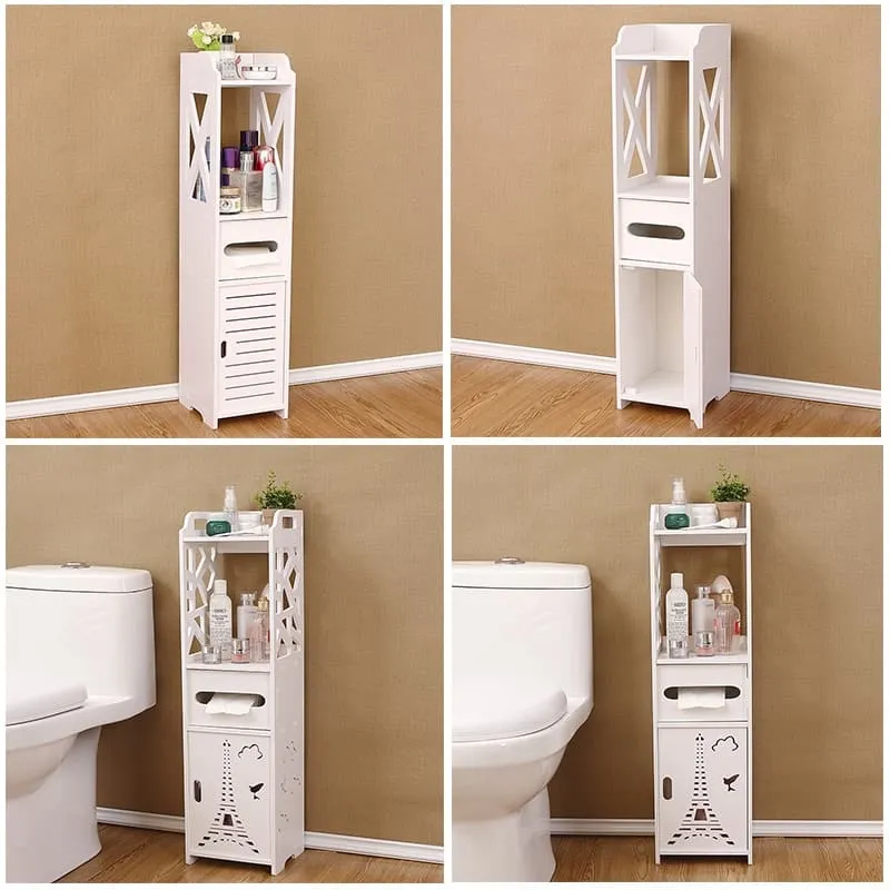 waterproof-pvc-bathroom-organizer-toilet-side