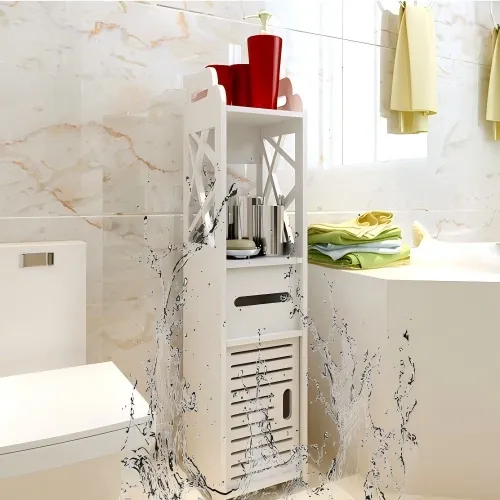 narrow-pvc-bathroom-cabinet-sink-gap