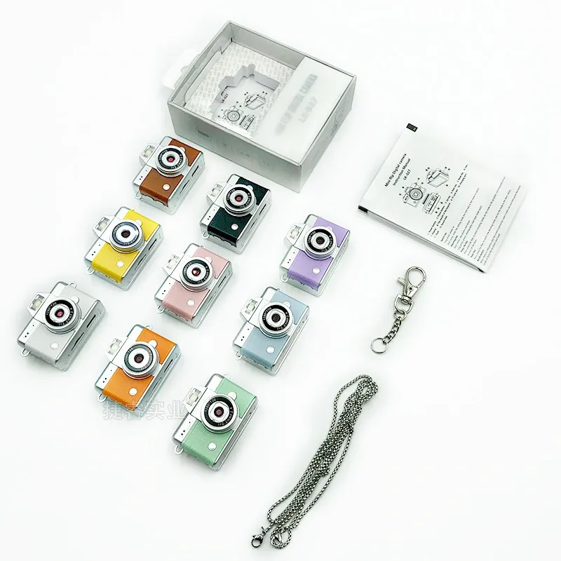 Custom mini digital camera with multiple colors for wholesale and private label brands