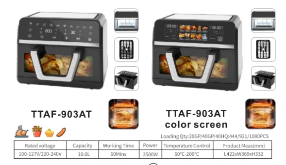 TTAF-903AT 10L Digital and Color Screen
