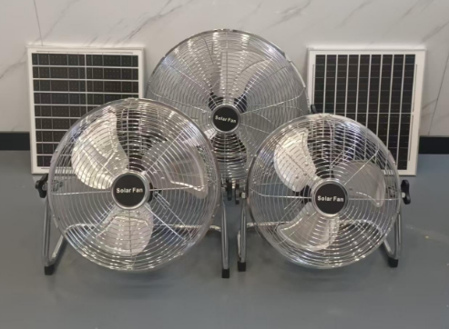 FS-819 Green 12-14-16 Inches-Brushless motor Solar lie-down fan