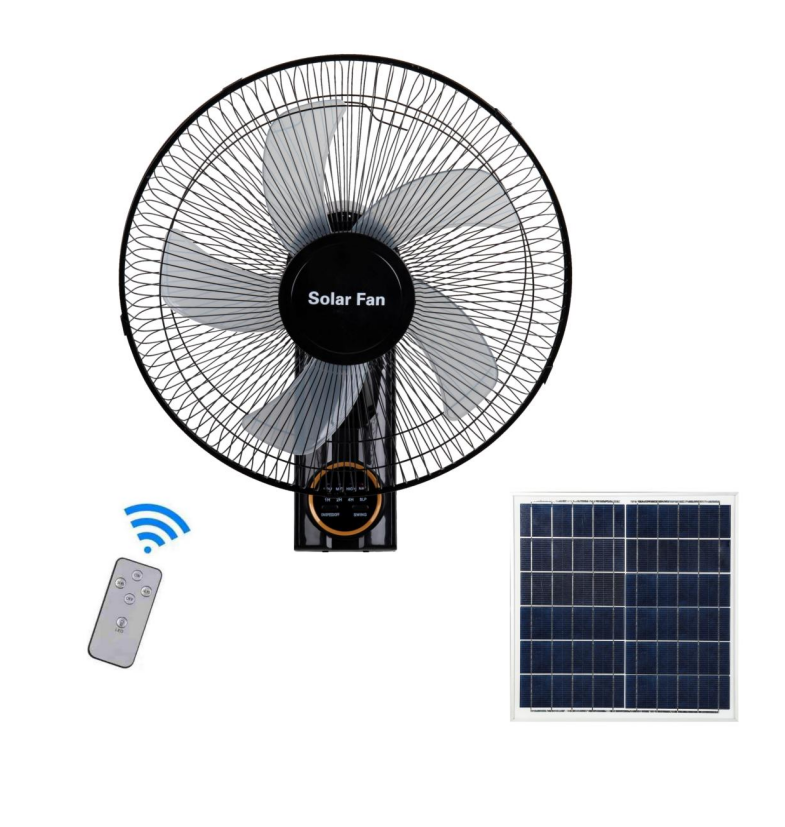 FS-298 Wall-mounted Solar Fan 16 inches with remote