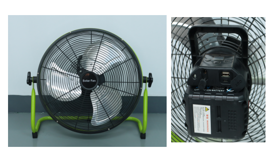 FS-818 Black 12-14-16 Inches Plug-in Battery Brushless Motor Floor Fan (High Wind Power)