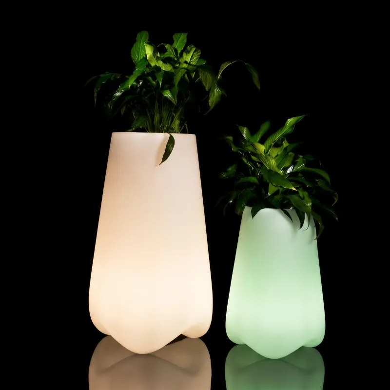 led light planter