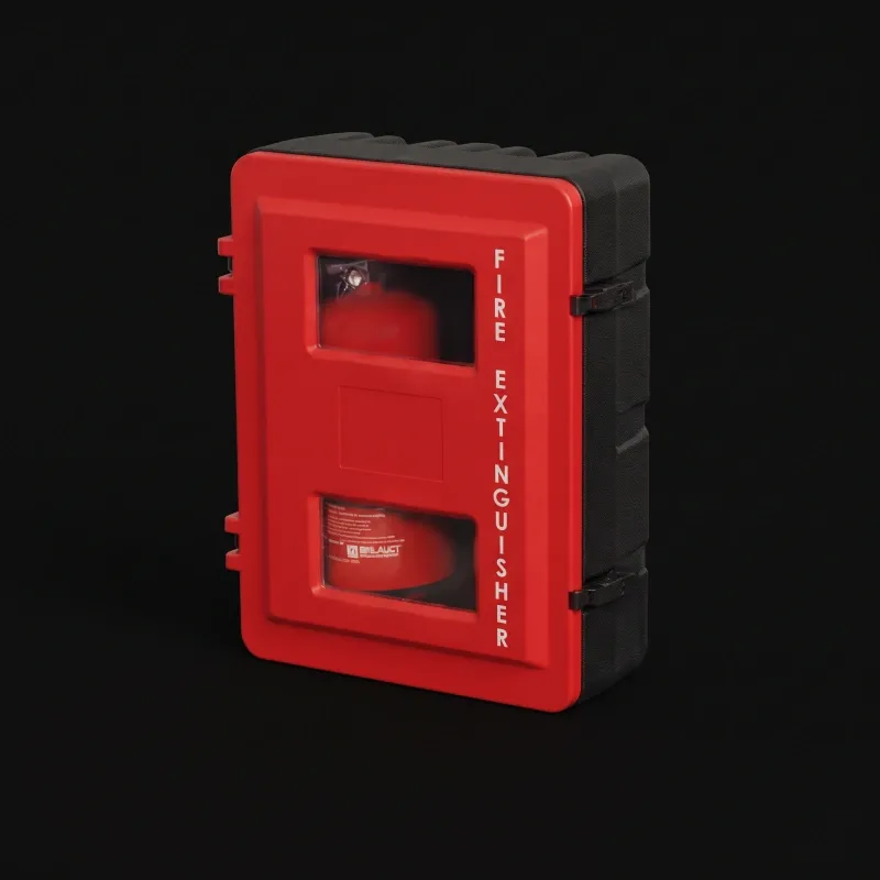 Plastic fire extinguisher cabinet