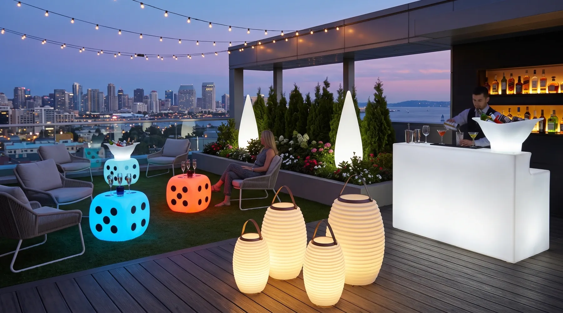 Ice bucket bluetooth speaker