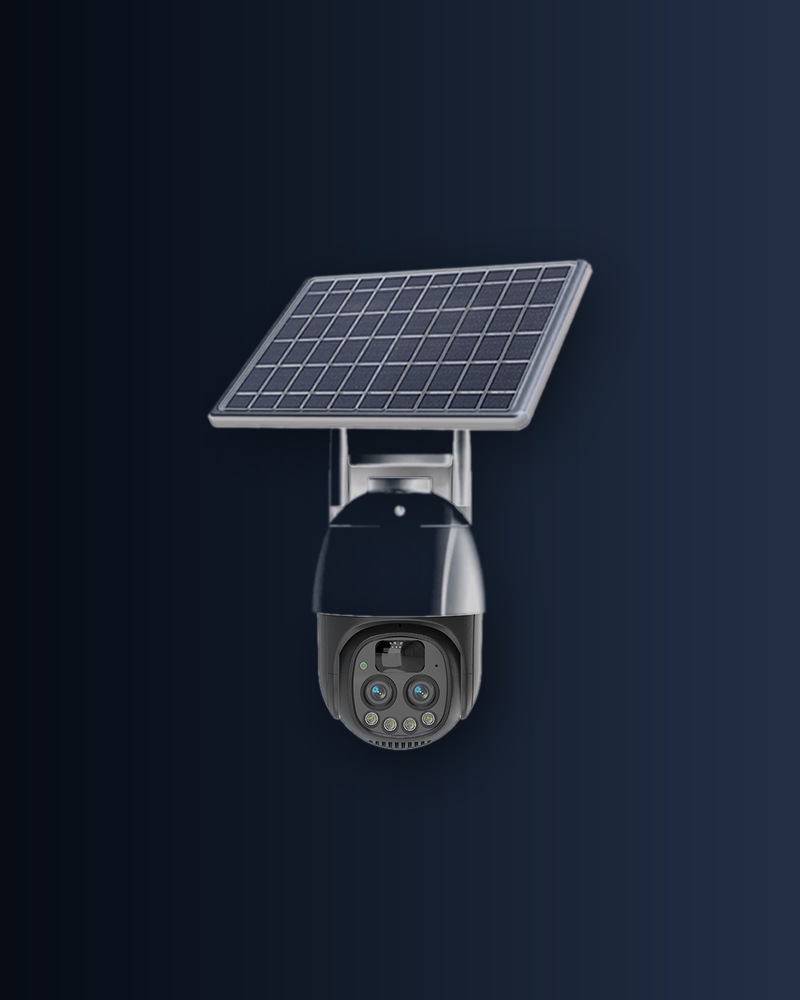 Solar PTZ camera with 10x zoom lens