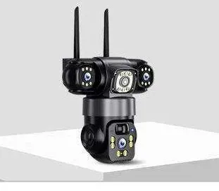 EXF-QS8-B6T solar powered three-lens PTZ security camera