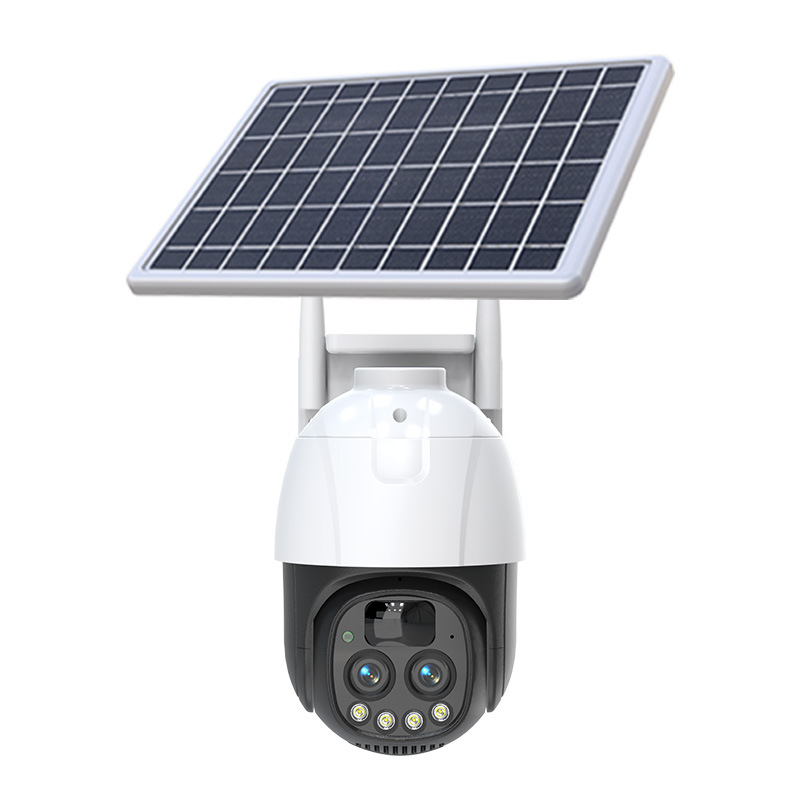 EXF-QS8-B4M24GE dual-lens 10x zoom solar PTZ camera