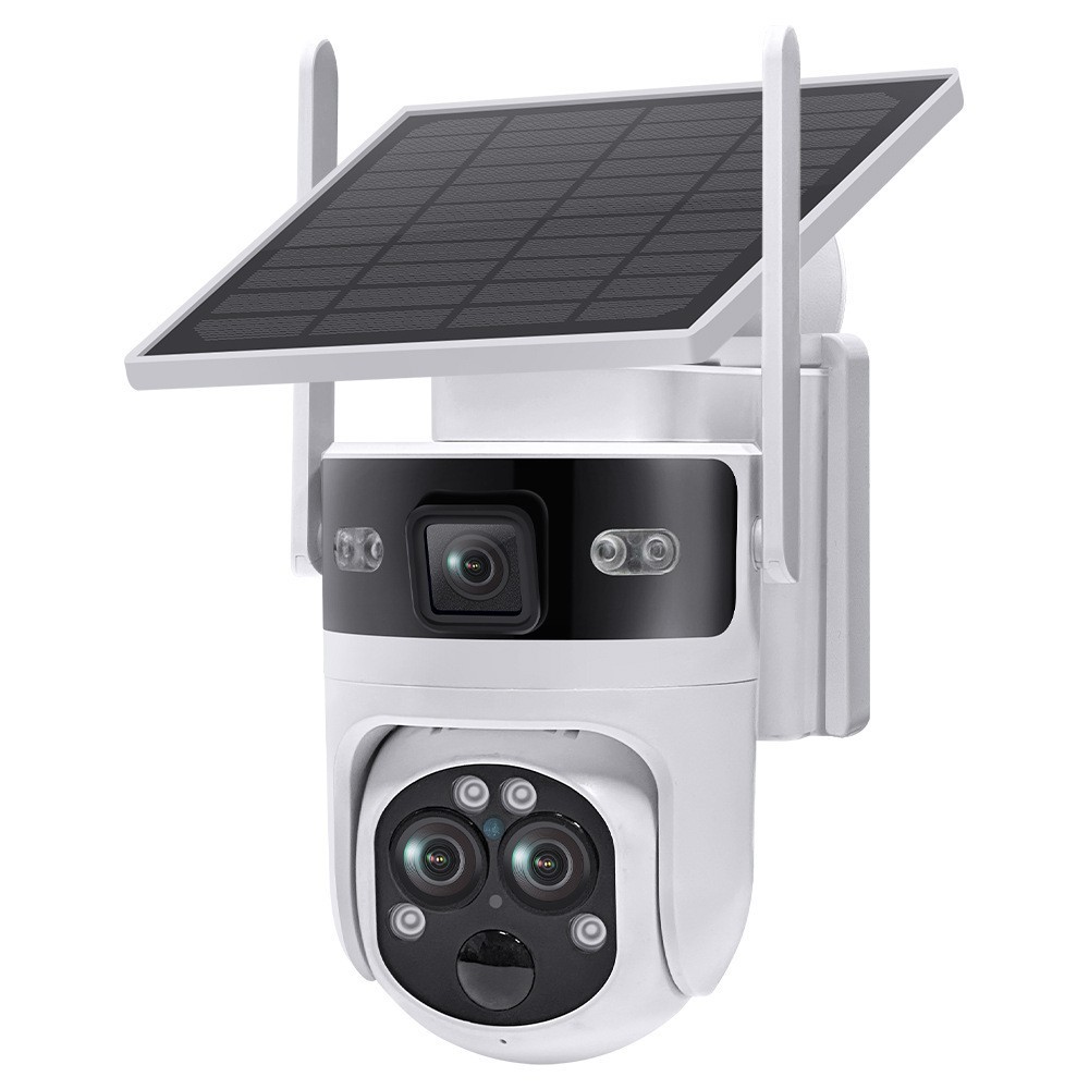ST-637-3L three-lens dual-view 15x zoom solar camera