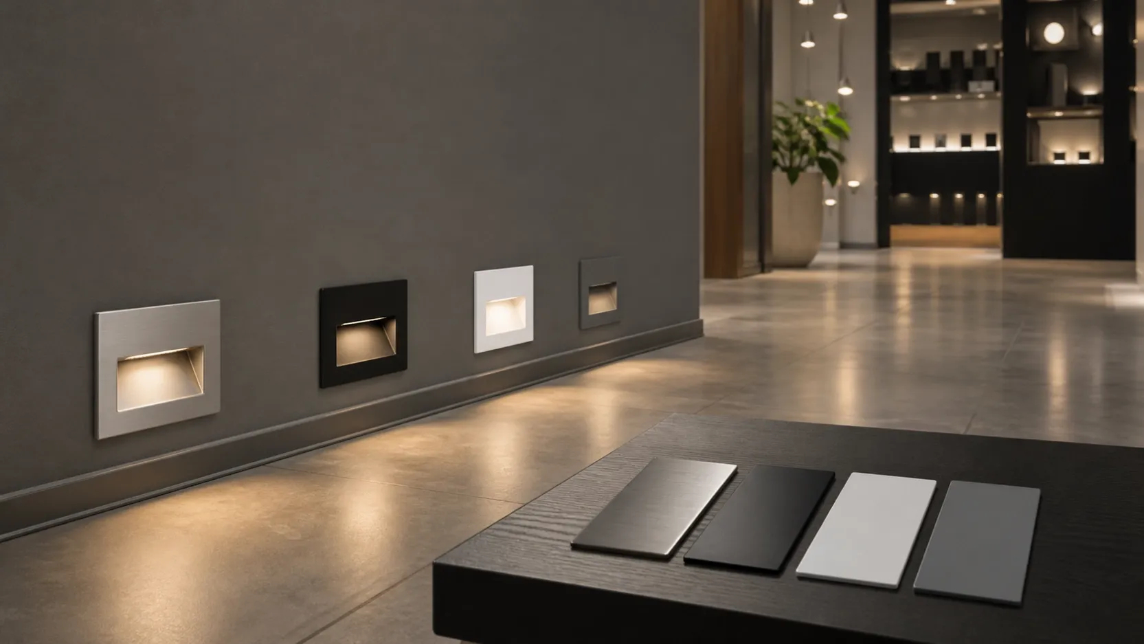 brushed-metal-matte-painted-led-step-lights-wholesale
