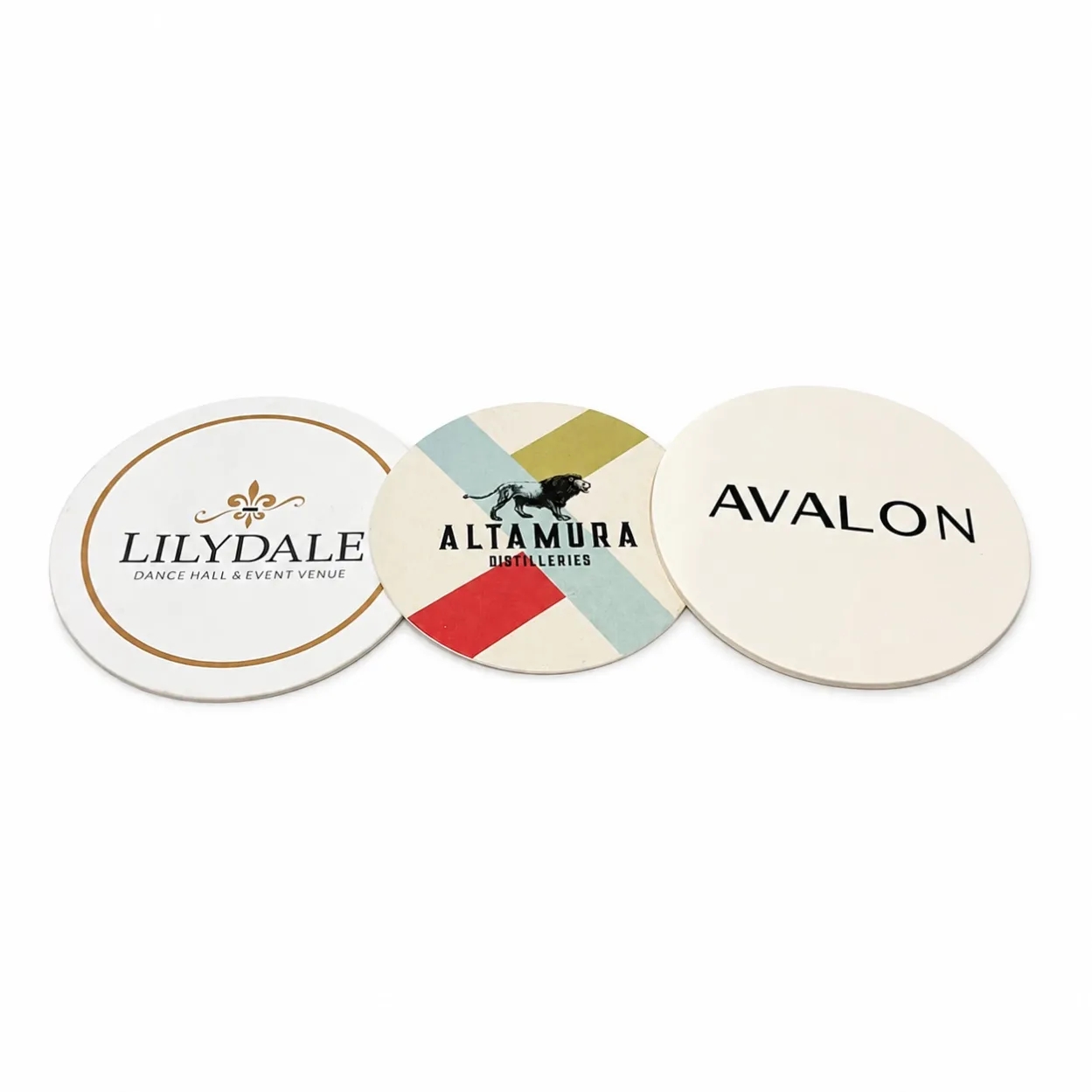 Custom paper coasters with logo for bars