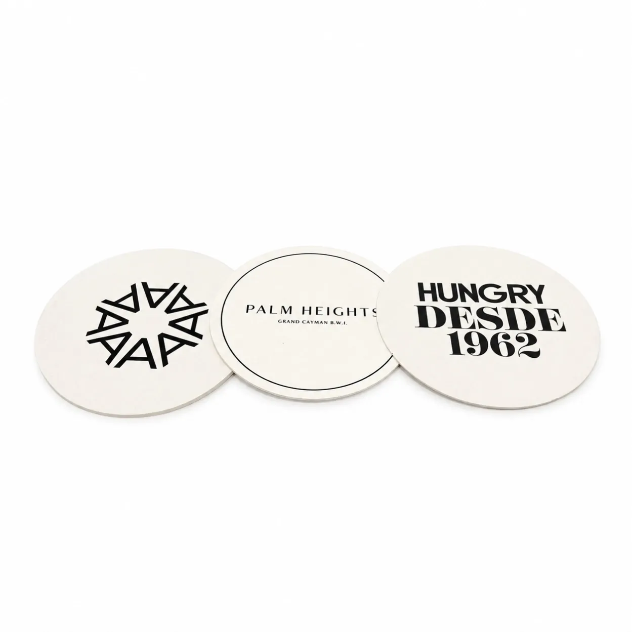Custom paper coasters with logo for bars, restaurants and beverage promotions