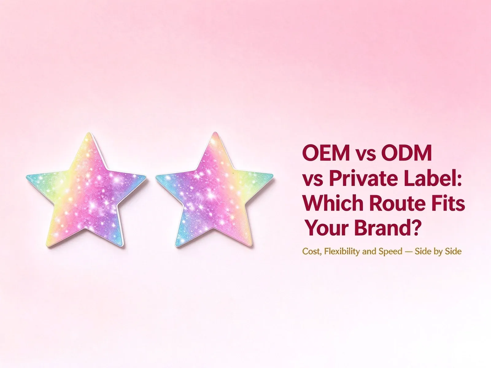 Cover: OEM vs ODM vs private label route comparison