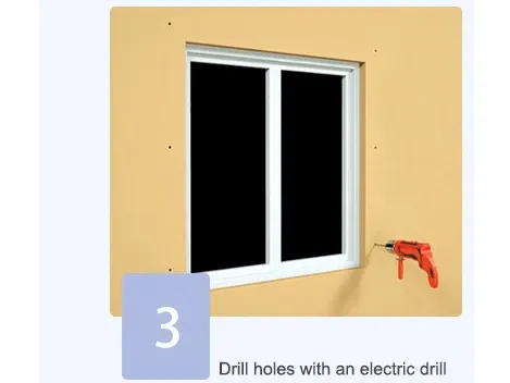 Drill holes with an electric drill