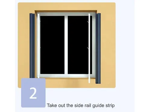 Take out the side rail guide strip