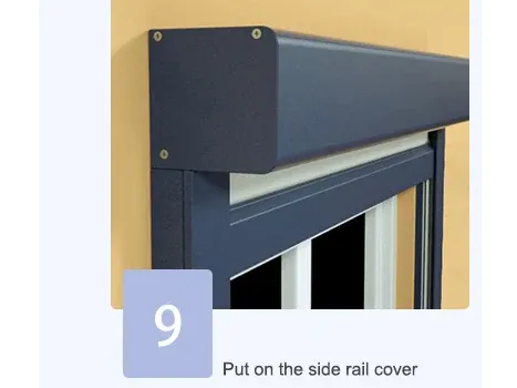 Put on the side rail cover
