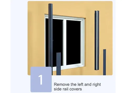 Remove the left and right side rail covers