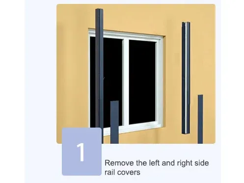 Remove the left and right side rail covers