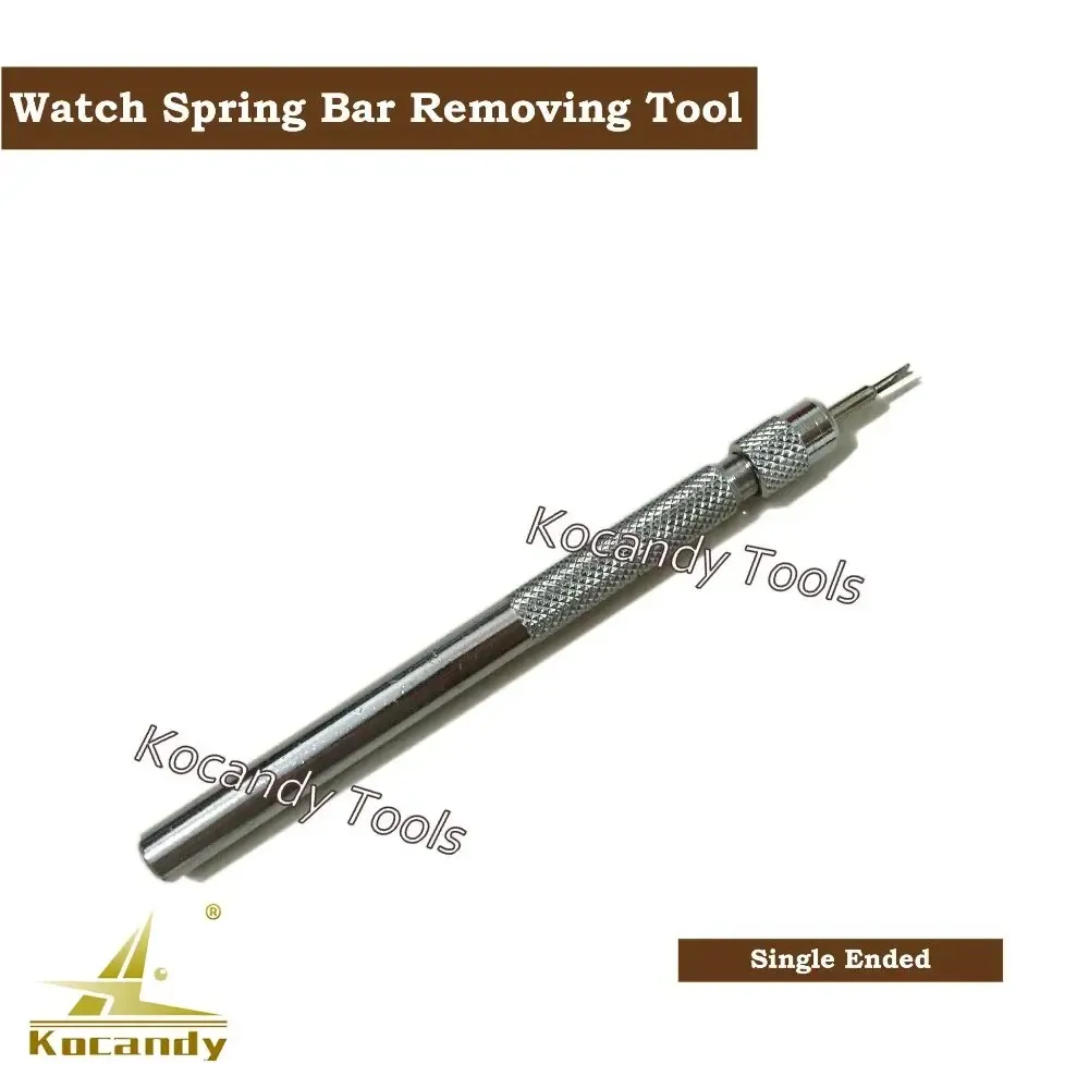 Silver spring bar and link remover with a brass insert shaft
