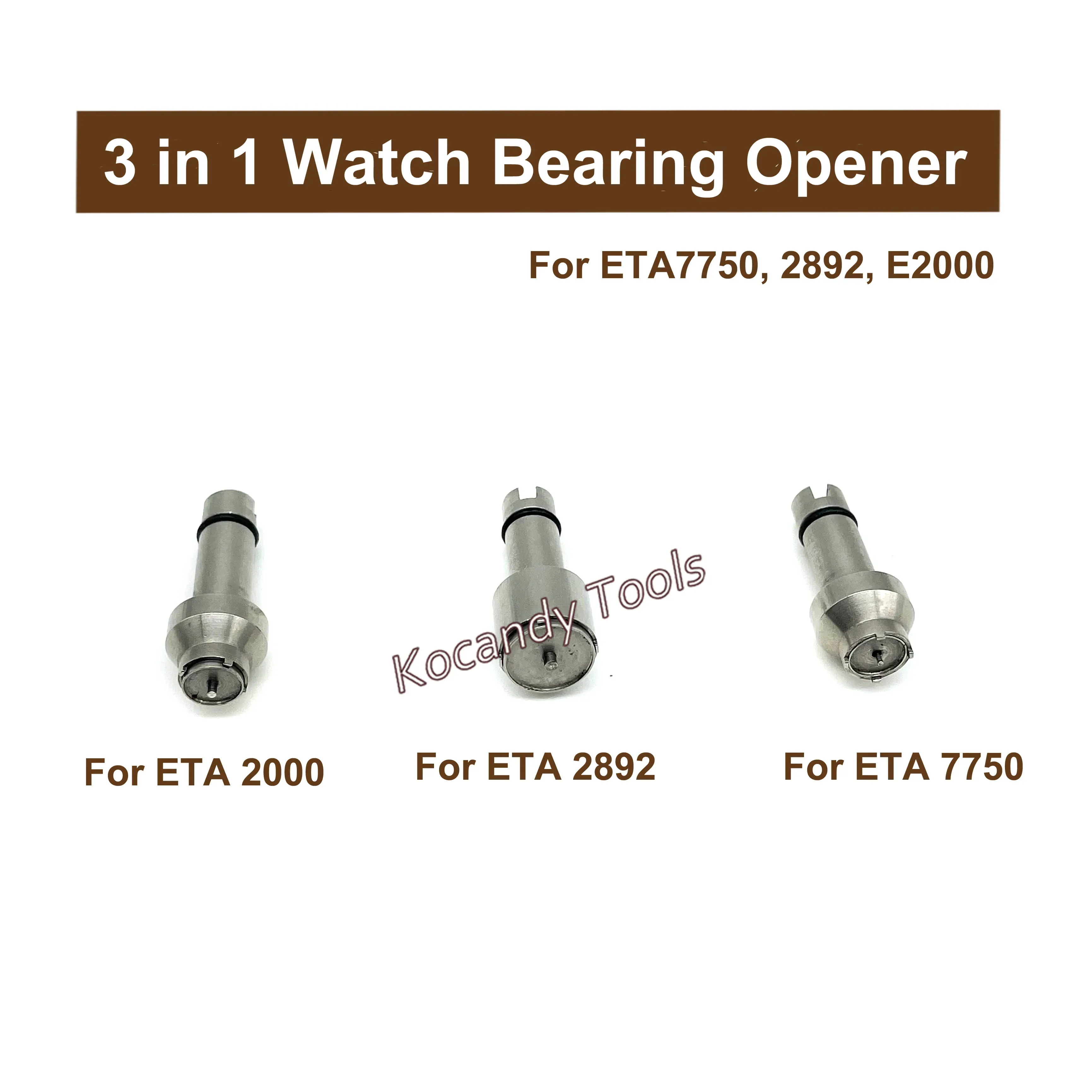 Three small rose-gold key screws for ETA 2000 2892 and 7780