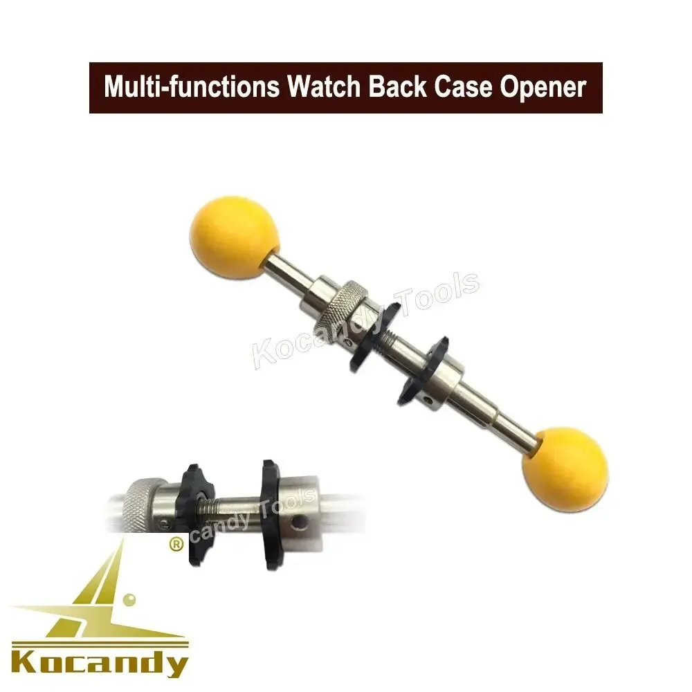 Case opener with two yellow ball ends and Max 27mm marked