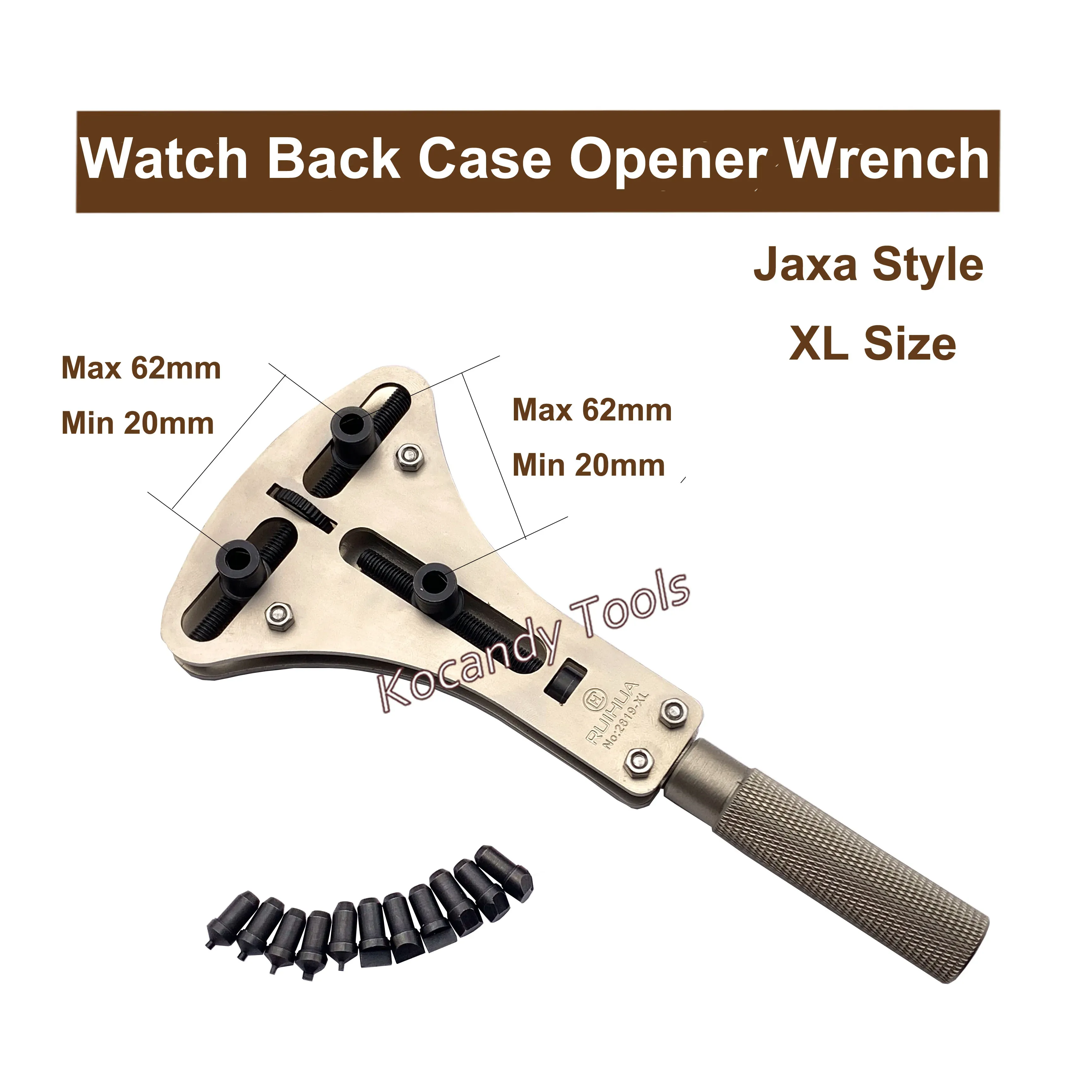 Jaxa style XL case wrench labelled adjustable from 5.5 to 6.9 cm