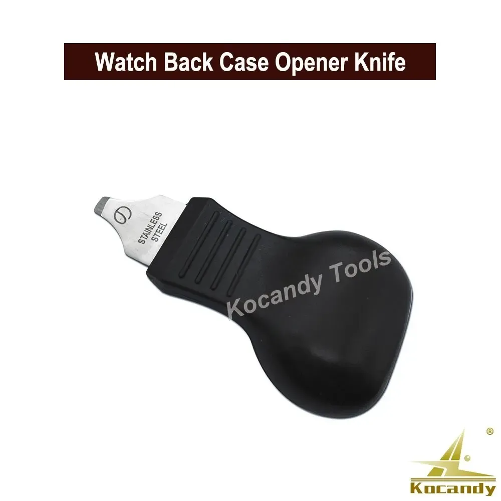 Case back opener knife shown with its flat blade