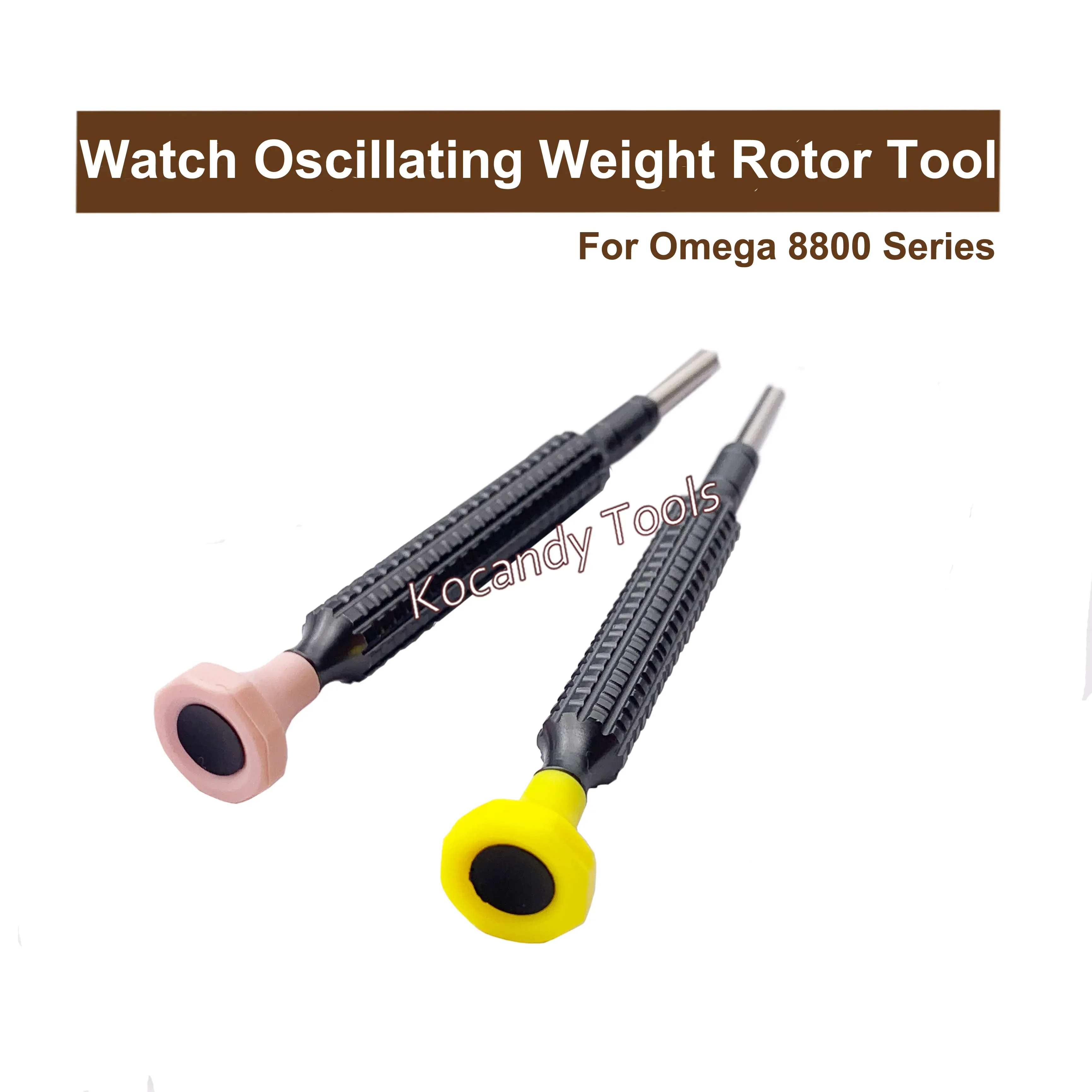 Pair of black-handled screwdrivers lying at an angle with yellow tips