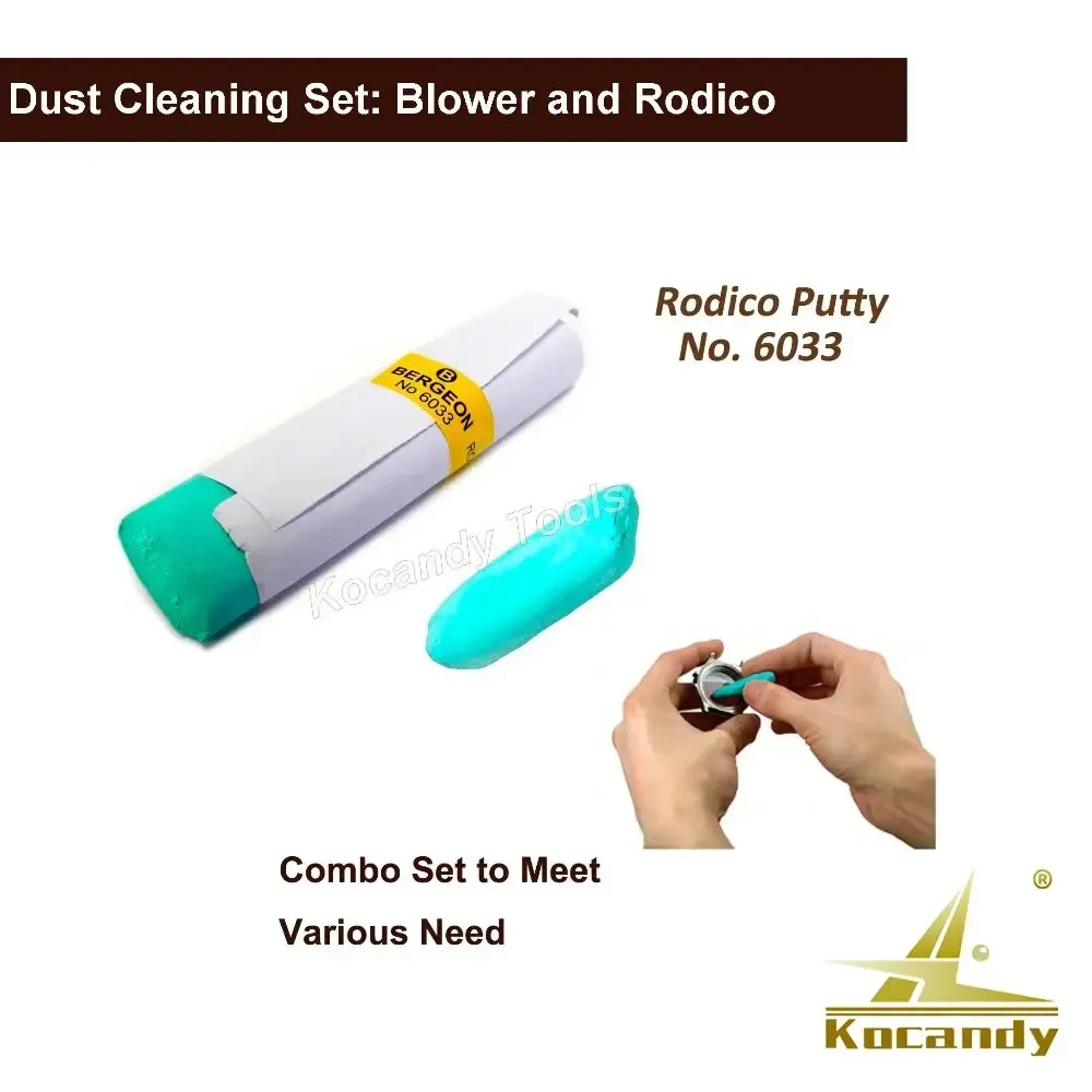 Two green-capped Rodico putty sticks with a white applicator