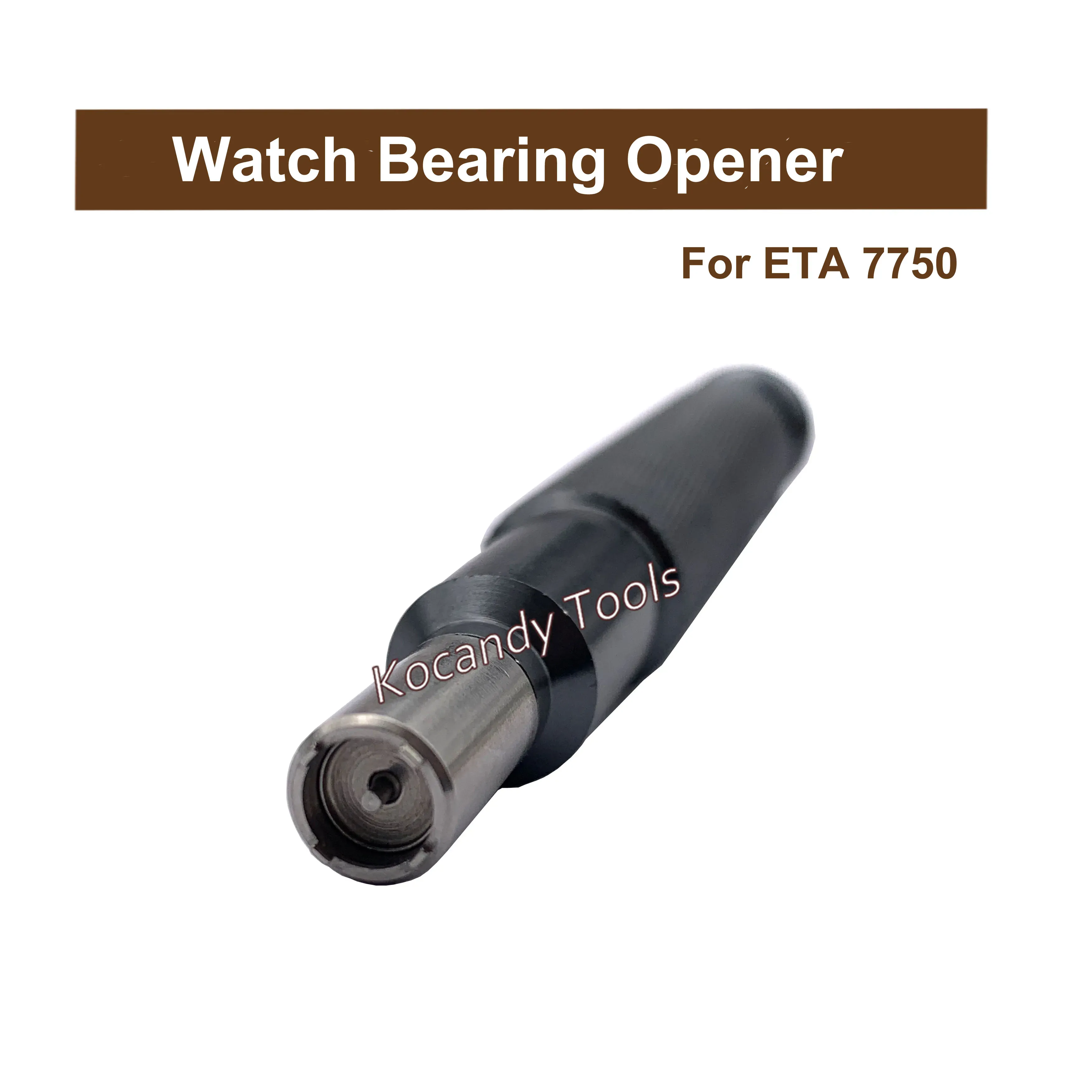 Black anodised bearing opener shown at an angle