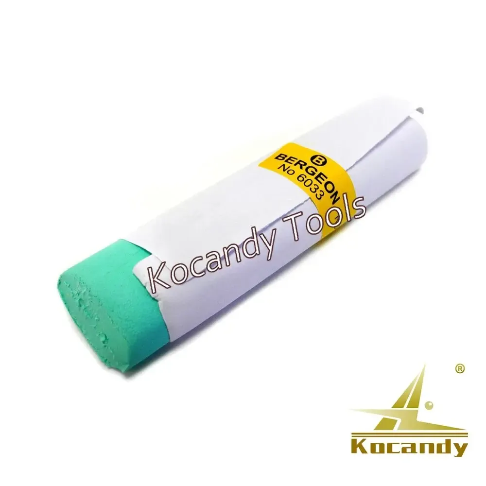White Rodico stick with green tip angled across a white background