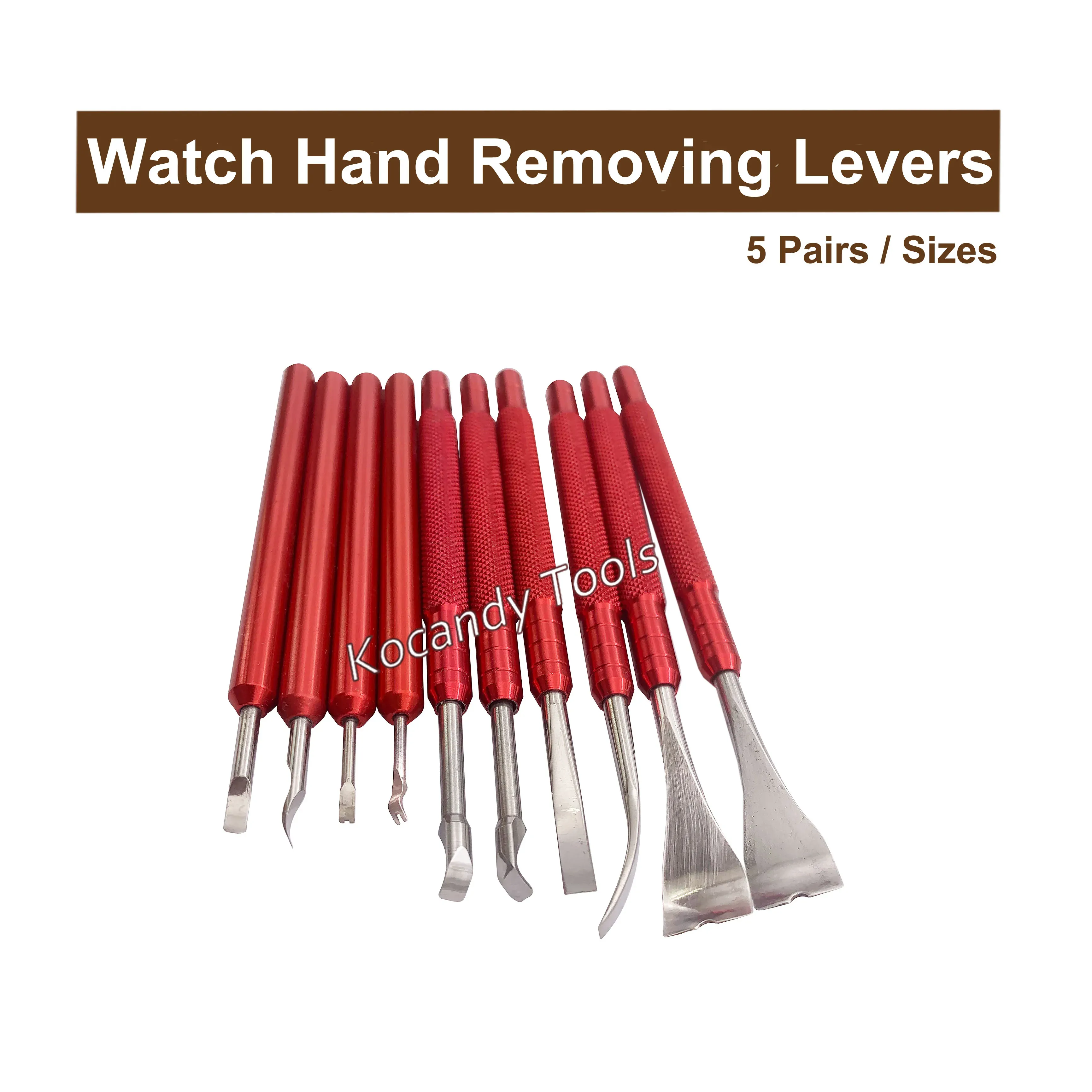 Red levers labelled 3.0mm and 2.5mm in a row