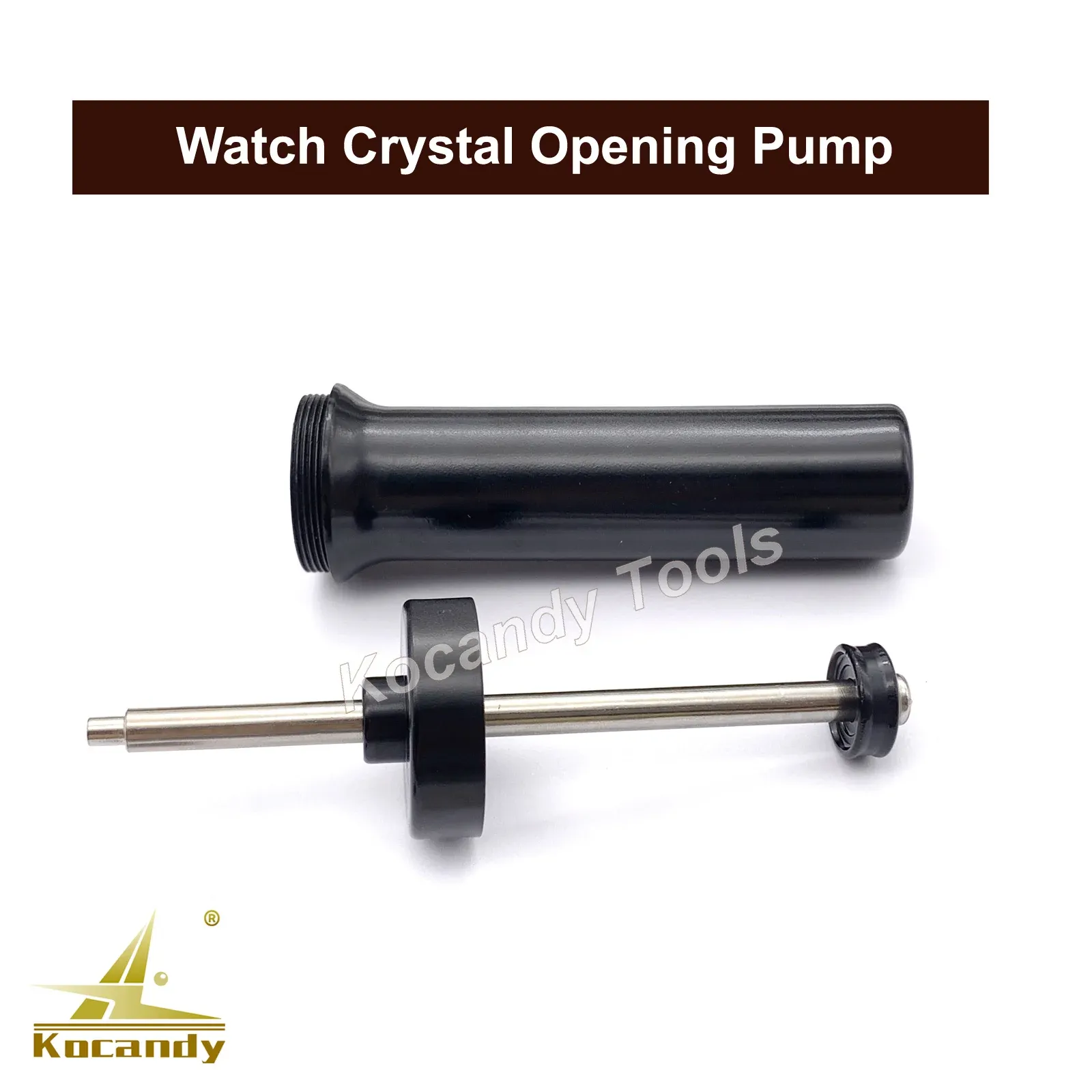Black inflatable crystal removing pump pen with a metal needle