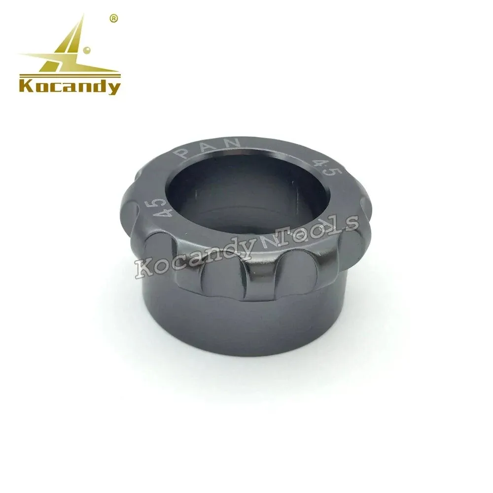 Grey case die seen from the side showing its deep opening