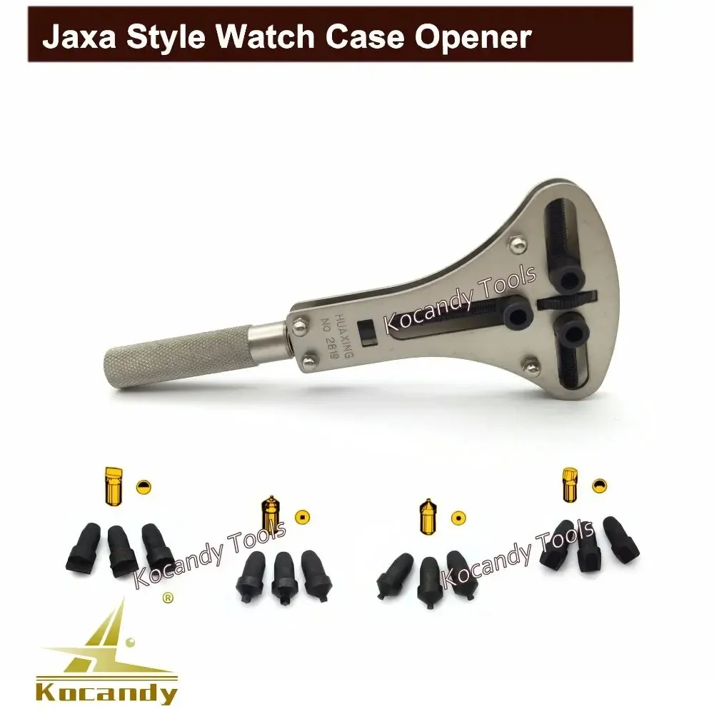 Silver wrench back opener with a knurled grip shown alone