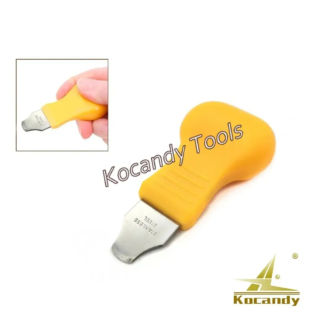 Knife shown in use levering a watch case back open