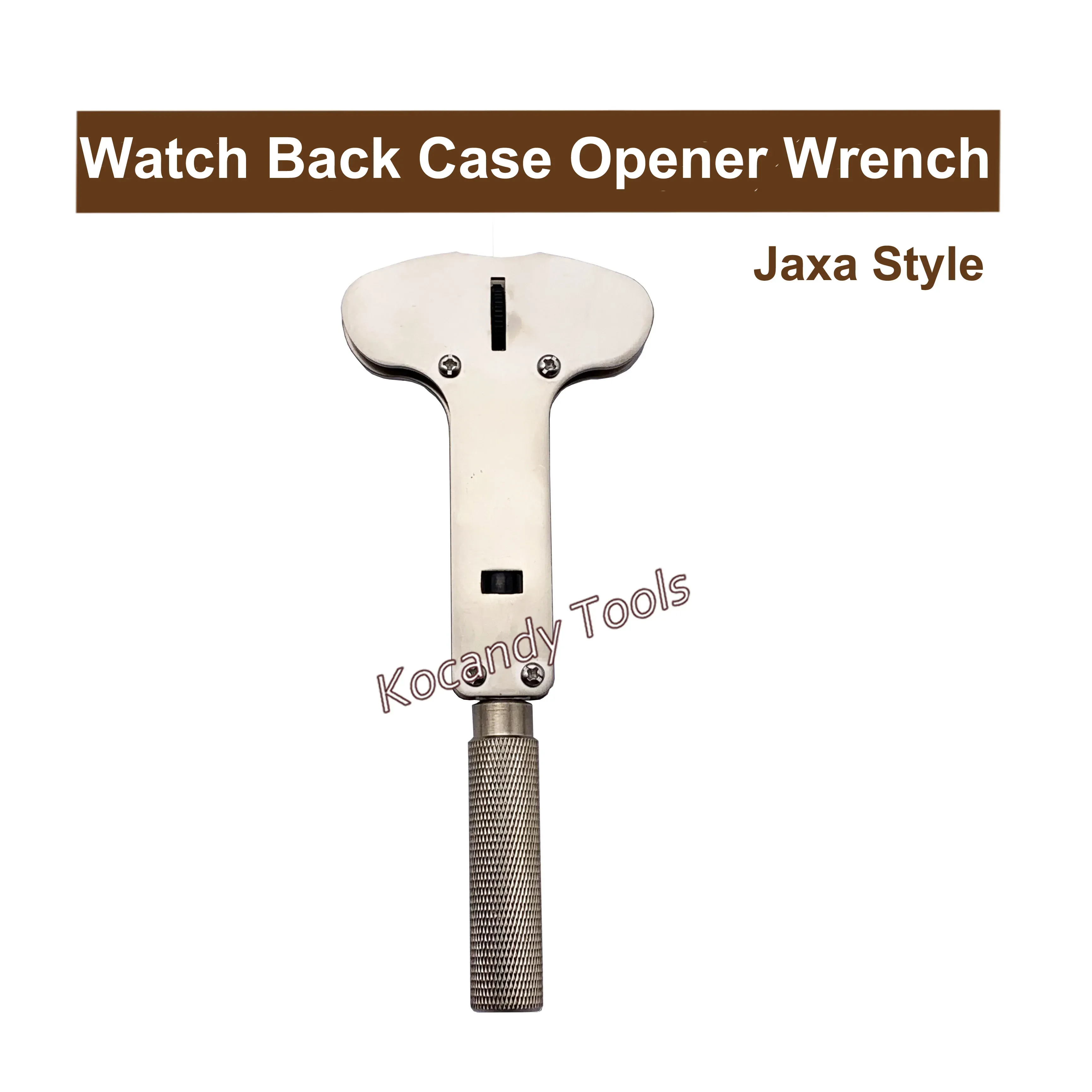Jaxa watch case opener wrench with claw tips laid out