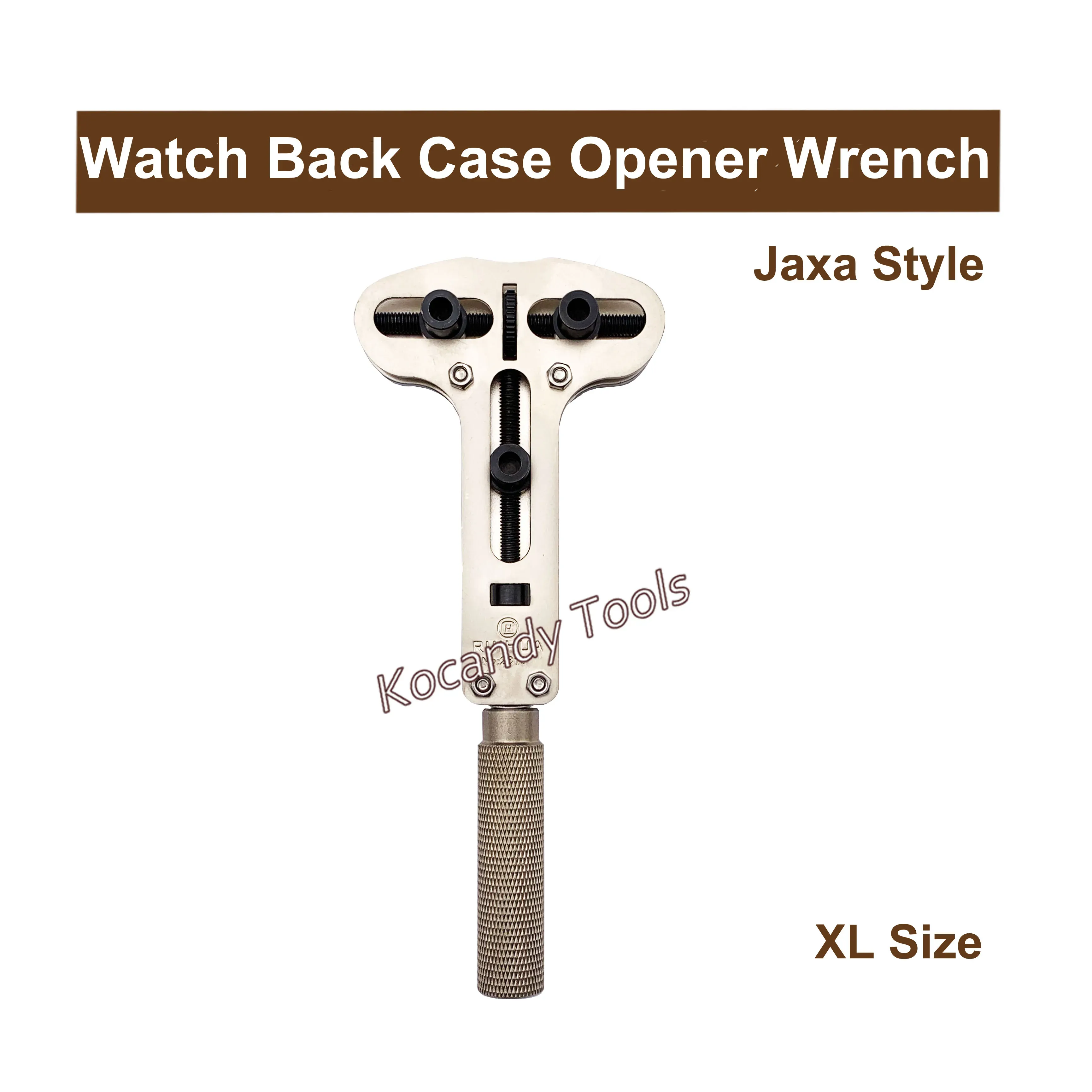 Jaxa style XL wrench standing upright with size range labelled