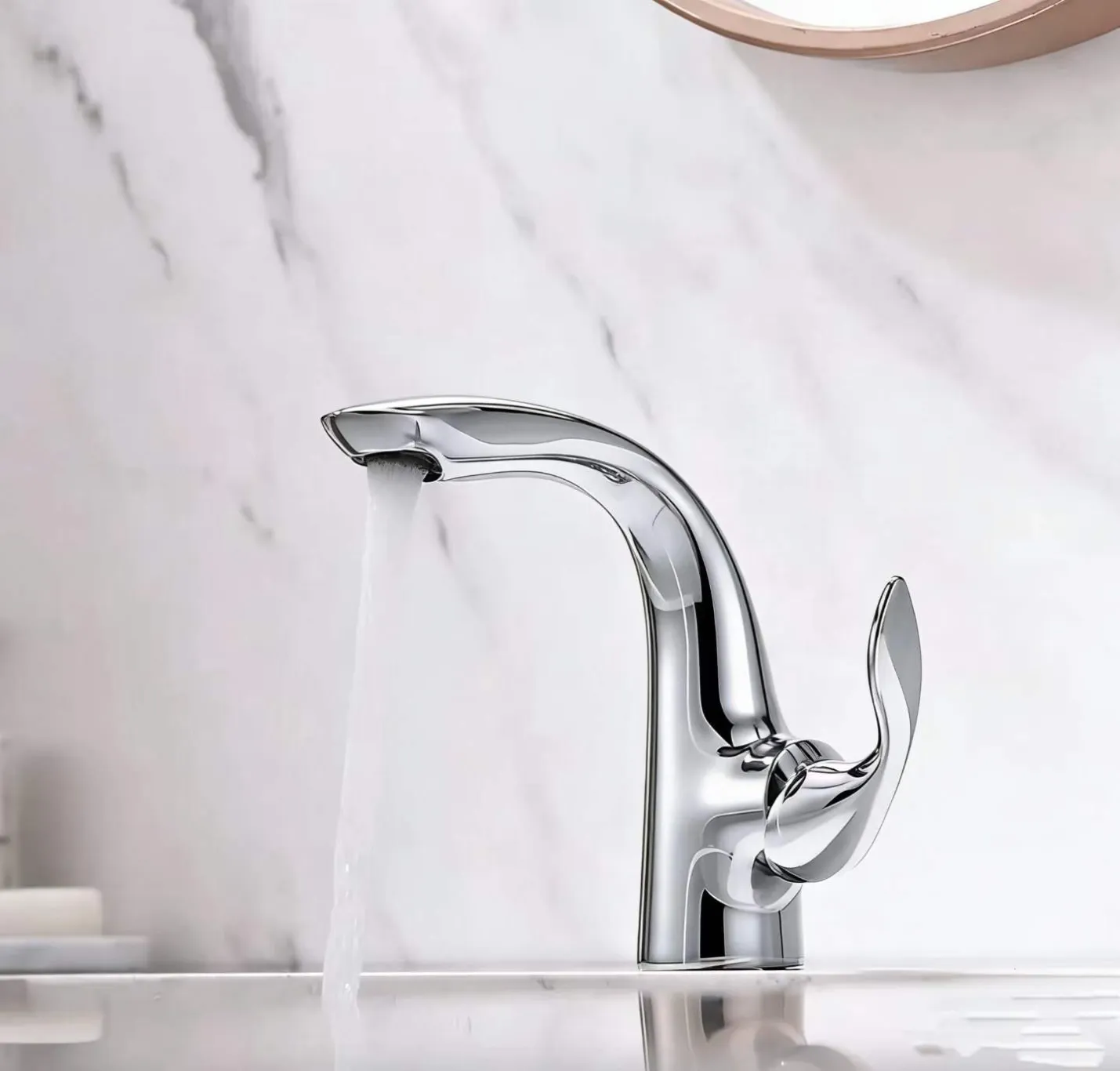 classic basin faucet polished chrome