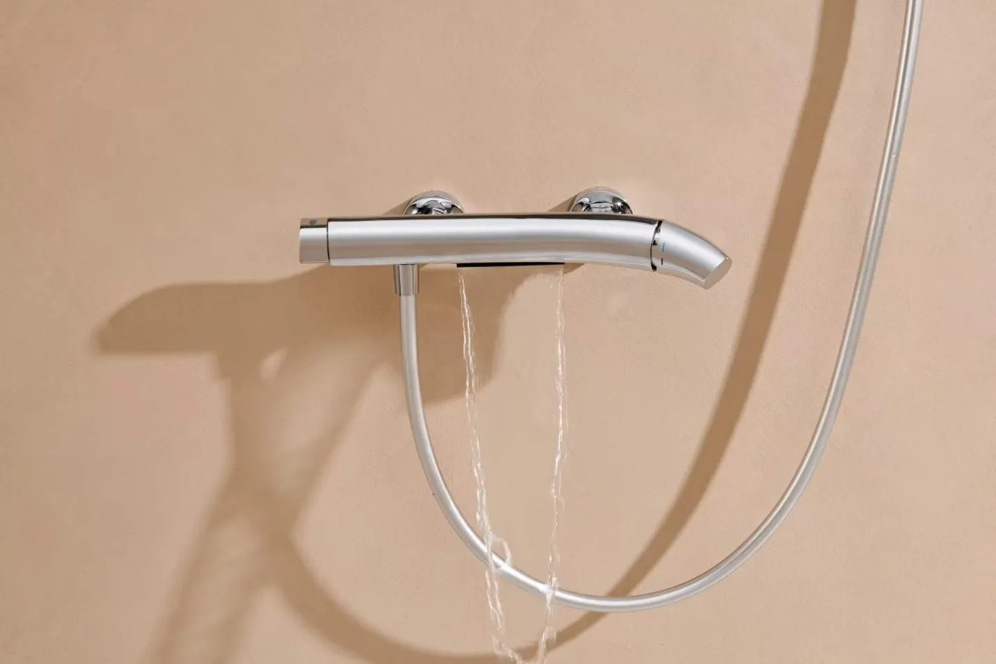 chrome thermostatic shower mixer hose