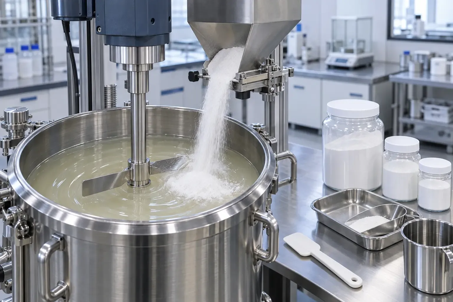 Controlled feeding of fused silica powder into electrical epoxy resin