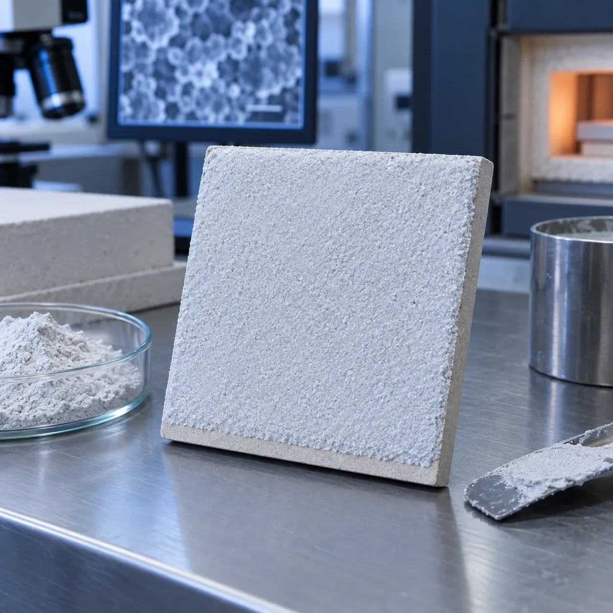 cristobalite powder qualification workflow for refractory insulation coating