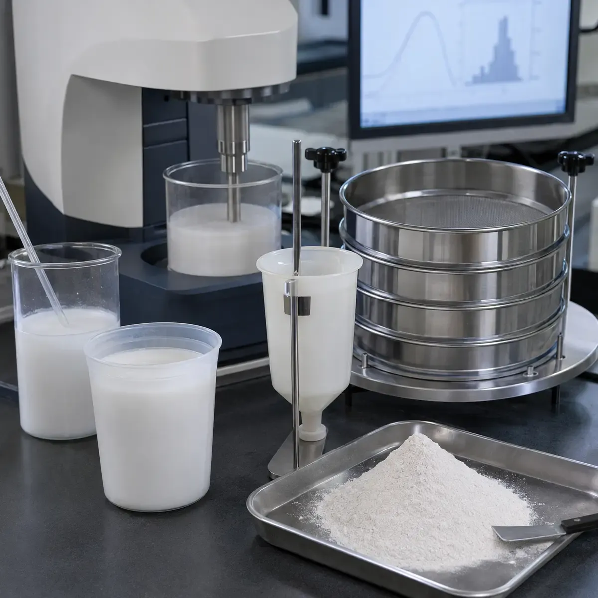 Fused silica slurry and particle-size quality control for investment casting