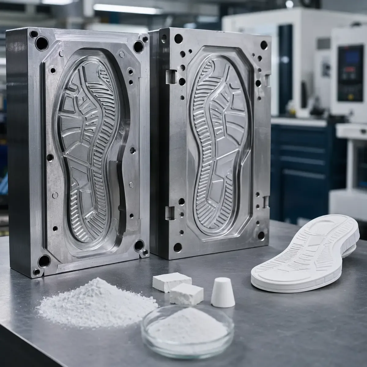 pv-silica-powder-shoe-sole-mold-tooling-application