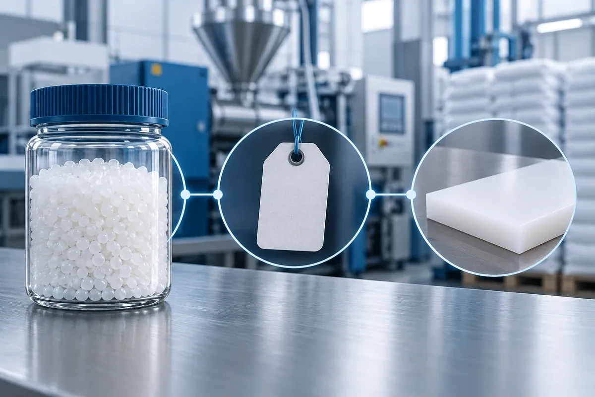 Illustrative traceability link between a retained aggregate sample, lot tag and white slab coupon