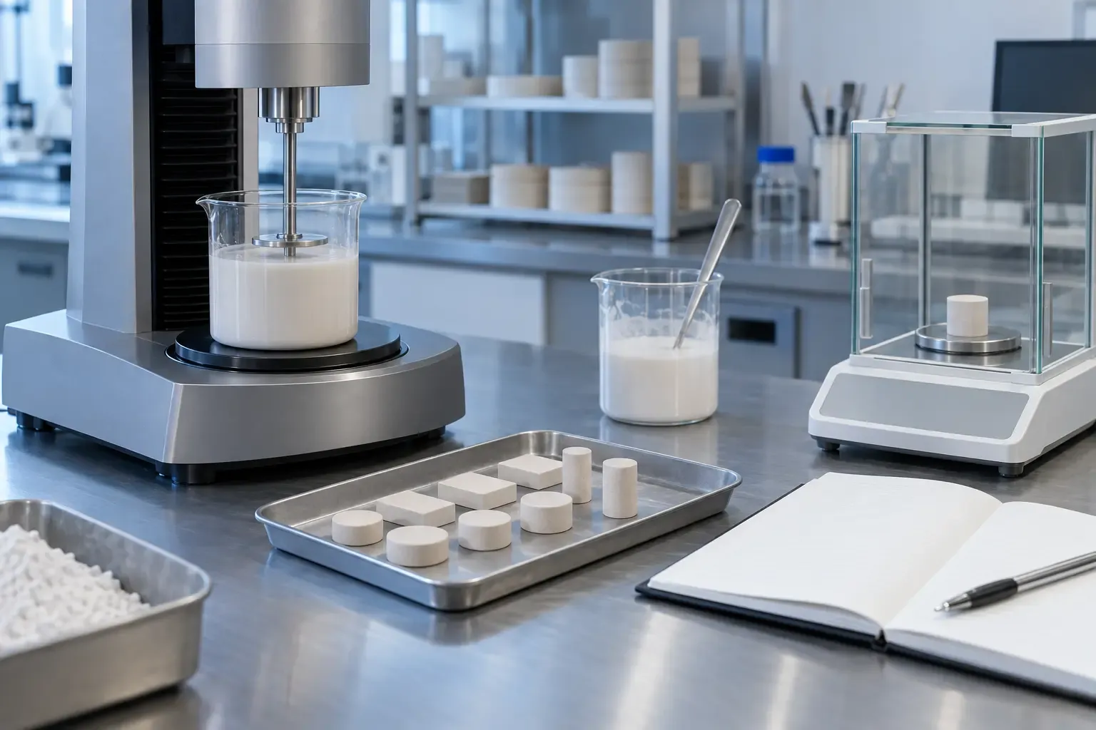Ultrafine silica ceramic slurry rheology and green-body density check
