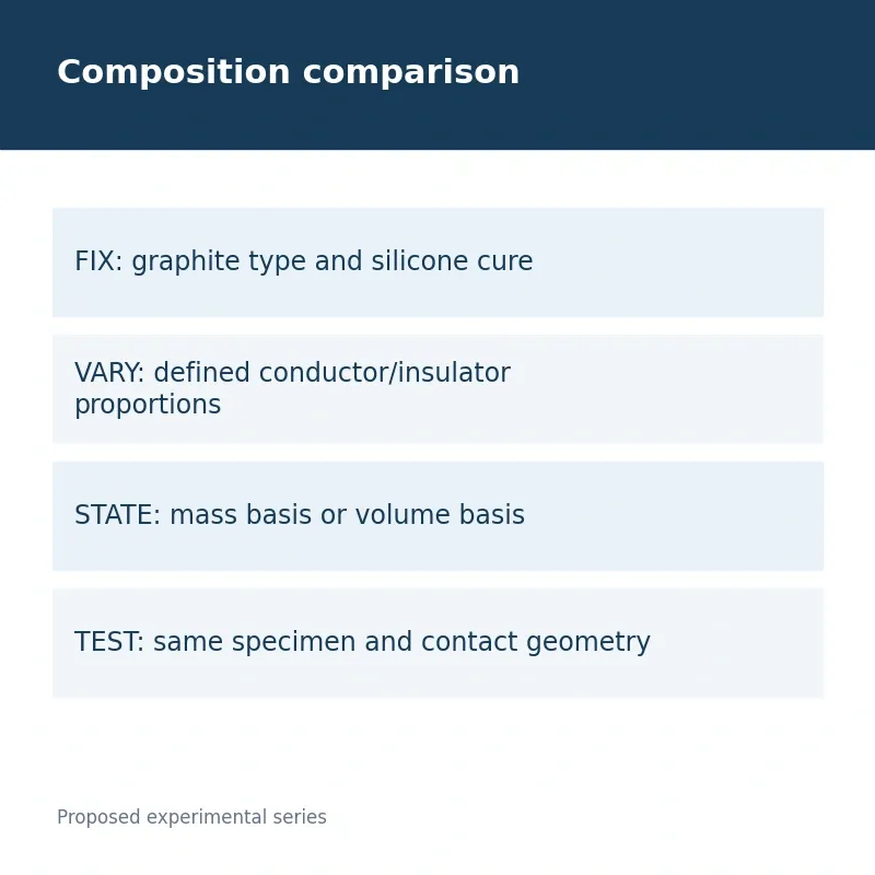 Composition comparison; Proposed experimental series