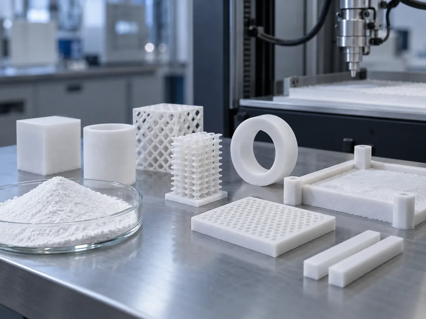 Particle-size and rheology review for fused quartz ceramic printing feedstock